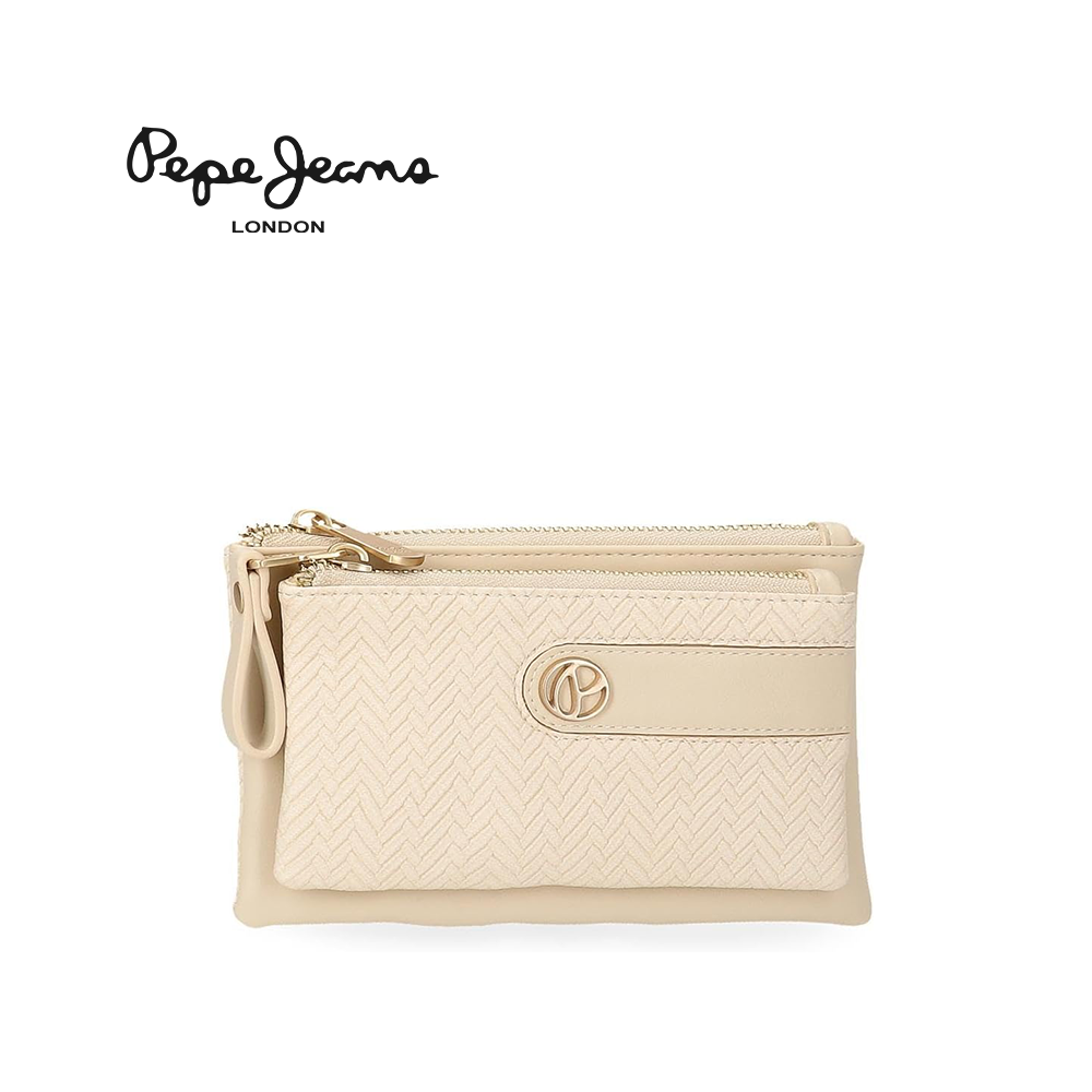 PEPE JEANS - PORTAMONETE DONNA 2 CERNIERE LINEA "SPRIG"